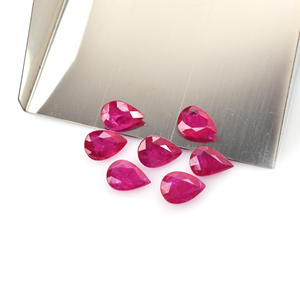 สร้อยคอทับทิมร้อนแบบโมซัมบิกขนาด5x7มม. ประดับพลอยสีชมพูแดงสำหรับทำสร้อยข้อมือ - Product Image 3