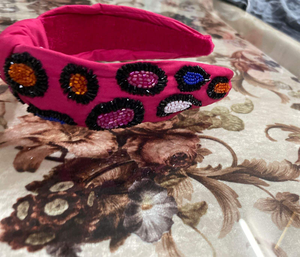 Stylish Seed Bead Fabric Knotted <b>Braided</b> Headband Trendy Hair <b>Accessories</b> for Women Plain Style <b>Accessory</b> - Product Image 4