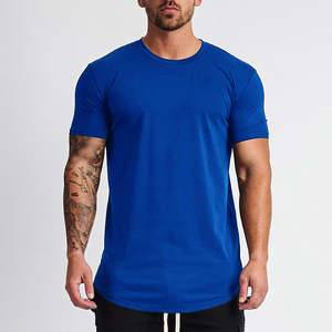 High Quality 100% Cotton Gym Fitness <b>T</b>-<b>Shirt</b> Breathable Knitted Custom O-Neck <b>Short</b> Sleeve Plain Design Regular Fit Low MOQ for - Product Image 1