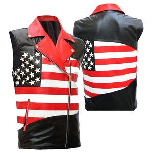 Chaleco de invierno de cuero para exteriores de alta calidad para hombre, chaleco transpirable para motocicleta, ropa exterior al por mayor - Product Image 3