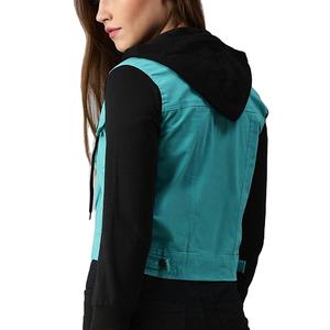 แจ็กเก็ตยีนส์แบบยั่งยืนสำหรับผู้หญิงเสื้อโค้ทยีนส์ระบายอากาศได้มีกระดุมเสื้อผ้าแฟชั่นสำหรับฤดูหนาวสำหรับฤดูใบไม้ร่วง - Product Image 2