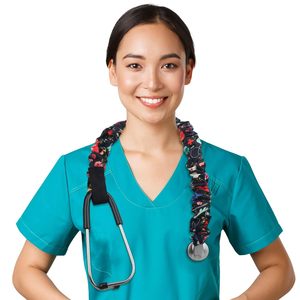 Couvertures de stéthoscope avec tube amovible Accessoires de stéthoscope faits à la main pour infirmières médecins par Vaslcare - Product Image 2