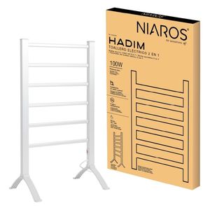 Hadim 100W Electric Freestanding/<b>Wall</b> Towel <b>Rail</b> (Niaros 301035003) - Product Image 2