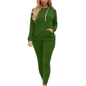 OEM ODM Mujeres Chándal de moda de dos piezas Jogger Set Logotipo personalizado Ropa deportiva al por mayor de la fábrica - Product Image 1