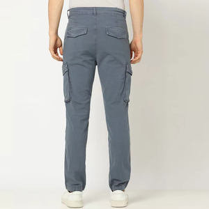 Pantalones cargo de hombre de alta calidad al mejor precio en línea Diseño sólido de moda Técnicas bordadas Lavado de colores-Servicio OEM - Product Image 3