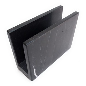 ที่ใส่ผ้าเช็ดปากหินสีเบจ Travertine ที่เก็บกระดาษชำระแบบตรงโต๊ะหินธรรมชาติทันสมัยห้องครัวบาร์ทานอาหารร้านอาหารทันสมัย - Product Image 4