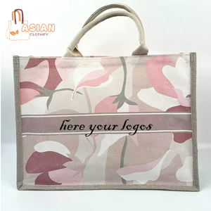 Sacs en jute personnalisés avec logo imprimé, motif de dessin animé, plusieurs tailles, emballage PP, pour l'exportation, meilleurs prix mondiaux, cadeaux - Product Image 1