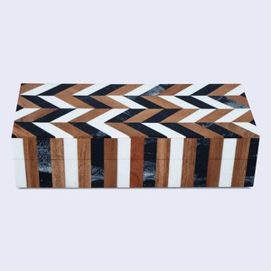 Caja de resina y madera multiusos hecha a mano, diseño único, estilo europeo, tamaño personalizado, caja de almacenamiento de joyas para decoración y regalos - Product Image 2