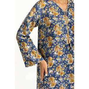Ensemble Coordonné Décontracté IUSTTS-1158 Imprimé Floral Grande Taille Robe Journée & Soirée avec Fermeture Éclair et Volants XS-3XL Léger - Product Image 1