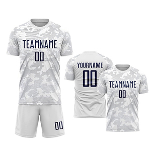 Équipe chemise et short dernière conception personnalisée impression par sublimation unisexe France maillots de football à la mode hommes uniforme de football - Product Image 5