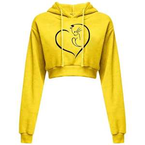 Sweat-shirt à capuche long pour femme de meilleure qualité Vêtements tricotés d'hiver avec col à capuche disponibles en grandes tailles (XS) - Product Image 5