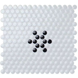 กระเบื้องโมเสคดีไซน์คลาสสิก ทนทานต่อการกระแทก สีขาวดำด้าน  แบบเต็มแผ่น  กันลื่น  ผิวมันเงาและด้าน - Product Image 5