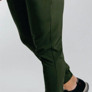 Pantalones de golf personalizados para hombre, pantalones de chándal chinos ajustados, diseño recién llegado, pantalones de golf elásticos teñidos lisos 2025 - Product Image 6