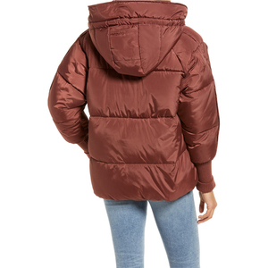 Doudoune chaude à fermeture éclair pour femme, gilet sans manches, marron, hiver, vente en gros - Product Image 3