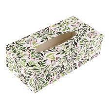 Boîte à mouchoirs en résine Design de luxe support de papier de travail Meena Standard avec motif floral prix bon marché - Product Image 4