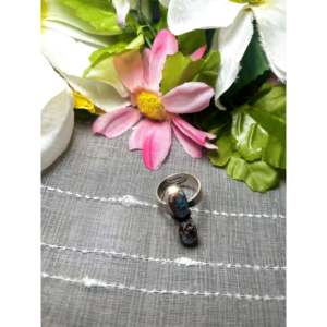 Jameson Garcia Boho <b>Adjustable</b> <b>Ring</b> Golden Hill Turquoise Sterling Silver Bezel Setting Smooth Statement <b>Ring</b> for Everyday Wear - Product Image 4