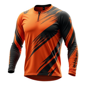 Jersey de Motocross de Manga Larga, Ropa de Automovilismo Unisex, Cómoda, Personalizable, Transpirable - Product Image 5