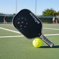 Raquette de pickleball thermoformée unibody avec logo personnalisé, fibre de carbone T700, Power Spin, approuvée USAPA, marque privée, OEM, ODM