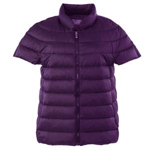 Chaqueta acolchada ajustada personalizada de moda para mujer, abrigo de invierno de media manga con cierre de botón, diseño personalizado - Product Image 4