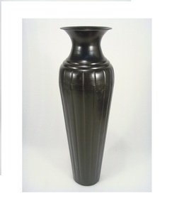 แจกันดอกไม้โลหะสีดำตกแต่งบ้านกระถางดอกไม้ตกแต่งห้อง - Product Image 1