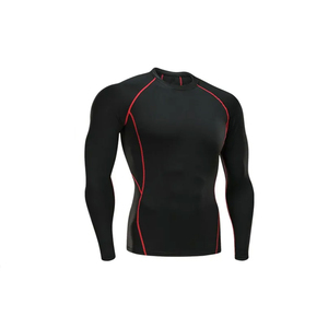 Training Wear Custom Rash Guard Set <b>Compression</b> <b>Shirt</b> & Mens Capri Pants Gym Clothing Quick Drying Outfit - Product Image 3