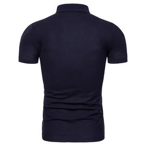 Polo de Golf de manga corta con media cremallera ligero personalizable para hombre al por mayor, nuevo estilo informal con cuentas y diseño sólido - Product Image 2