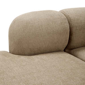 โซฟา Hastings Beige Bjrn รูปตัว L แบบปรับเปลี่ยนได้ ขยายได้ เฟอร์นิเจอร์สำหรับห้องนั่งเล่น ผ้าหุ้มบุด้วยฟองน้ำ - Product Image 5
