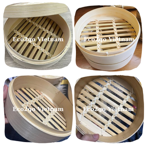 ชุดตะกร้านึ่งไม้ไผ่ขนาดเล็กงานหัตถกรรมดีไซน์ธรรมชาติสำหรับทำอาหารที่บ้านร้านอาหาร - Product Image 5