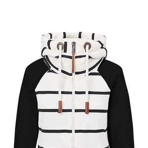 Jersey largo ligero personalizado con estilo para mujer, sudadera de talla XS, tejido de punto, estilo deportivo de invierno, con capucha, frente a la moda - Product Image 3