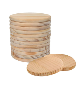 Posavasos de madera de gran venta, esteras decorativas creativas de nogal negro para vasos de cristal, posavasos de té a la venta - Product Image 2