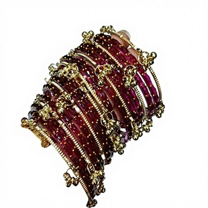 Elegant Style Latest Festive Eid & Party Wear Gungharoo <b>Bangles</b> Kashmiri Churian For Girls - Product Image 1