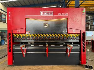 Mesin Bending OK logam hidrolik, mesin Tekan rem <span class=keywords><strong>CNC</strong></span> 4 + 1 poros untuk fabrikasi logam lembar - Product Image 2