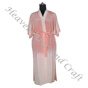 Kimono Sari de seda bohemio KL010, bata larga, ropa de verano, bikini, cubierta de seda, venta al por mayor, Kimono Sari Vintage Sari largo - Product Image 3