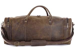 Sac de voyage en cuir de buffle extra large fait à la main, élégant et pleine fleur, sac de voyage personnalisé à la mode pour l'approvisionnement en vrac - Product Image 4