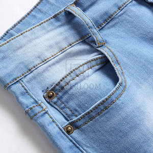 Pantalones de hombre al por mayor de estilo único para venta en línea, pantalones vaqueros lavados y personalizados con su propio diseño - Product Image 5