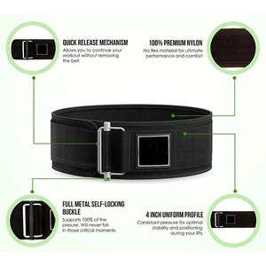 เข็มขัดยกน้ำหนักสำหรับผู้ชายและผู้หญิงเข็มขัดออกกำลังกายฟิตเนสแบบห่วงปรับได้สำหรับ2025ฟิตเนส - Product Image 5