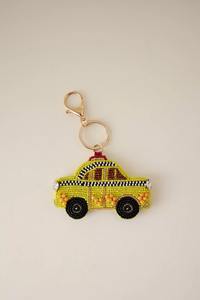 Mardi Gras Designer Beaded Key Charm Handmade Cotton Material Stylish <b>Accessory</b> for Mardi Gras - Product Image 4