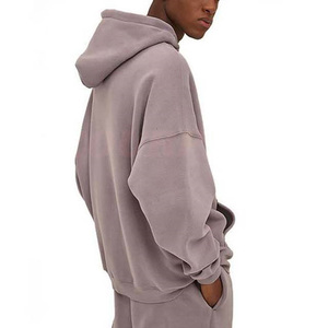 Sweats à capuche surdimensionnés brodés à épaules tombantes, sweats à capuche grande taille pour hommes, sweats à capuche en molleton français 450+ GSM pour hommes - Product Image 6