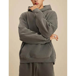 600GSM Hoodies pour hommes Sweatshirts en molleton lourd pour hommes Acid Wash Athletic Hoodie Oversize Hooded Sweatshirt - Product Image 5