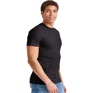 Camiseta de Manga Corta para Hombre, Cuello Redondo, Algodón, Corte Ajustado, Lisa, Informal, Verano, Moda, Gimnasio, Ejercicio, Ropa de Calle Moderna - Product Image 5