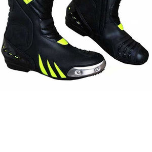 Chaussures de moto en cuir de taille personnalisée unisexe fabriquées par des experts vêtements de sport de course de haute qualité Protection supérieure coupe-vent - Product Image 6