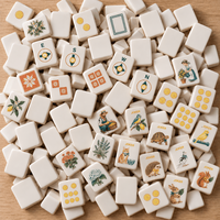 Tapis de Mahjong Botanical Lemon Garden 80x80cm, base en caoutchouc antidérapante, réduction du bruit, couverture de table de jeu, vente en gros