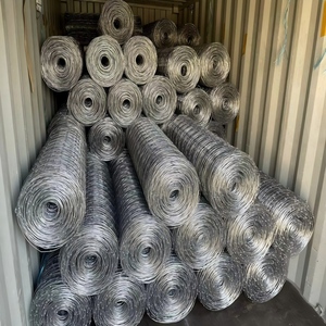 Rouleau de clôture en fil métallique tissé à nœuds fixes, grillage galvanisé pour chèvres, porcs, moutons, bovins et gibier, clôture de ferme - Product Image 6