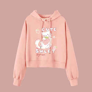 Sweat-shirts à capuche pour femmes de haute qualité avec impression par transfert thermique, taille plus, automne, logo personnalisé OEM - Product Image 6