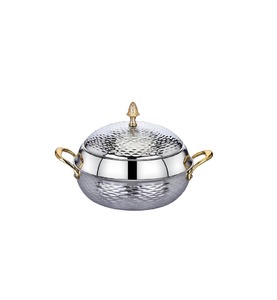 Cazuela duradera de acero inoxidable de la mejor calidad para uso doméstico y en restaurantes con tapa aislada para mantener la comida caliente por más tiempo - Product Image 3