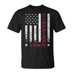 T-shirt promozionale Old School Muscle Cars 1969 per Firebird 69 in stile Jersey - Product Image 1