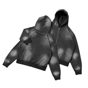 Survêtements personnalisés pour hommes, style streetwear, 100% coton, effet délavé au soleil, ensemble de survêtements zippés pour hommes, survêtements MADE BY HS 2026 - Product Image 3