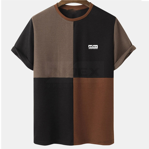 Logo personnalisé OEM T-shirts de golf de fitness pour hommes à séchage rapide à manches courtes avec impression légère bouffante en tissu tricoté-Tarif de vente global - Product Image 1