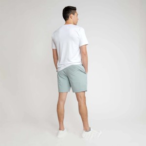 Pantalones cortos transpirables de algodón 100% para hombre, cintura elástica cómoda, característica de secado rápido, patrón sólido, el mejor suministro a granel de fabricación - Product Image 3