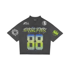 Polyester Mesh Tops Men Dry-fit T <b>Shirt</b> Custom Printed Sports Gym Tee American Football Jersey Basketball T <b>Shirts</b> - Product Image 1